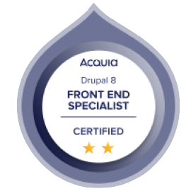 Acquia Drupal 8 Front End Specialist Certified