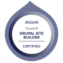 Acquia Drupal 8 Drupal Site Builder Certified