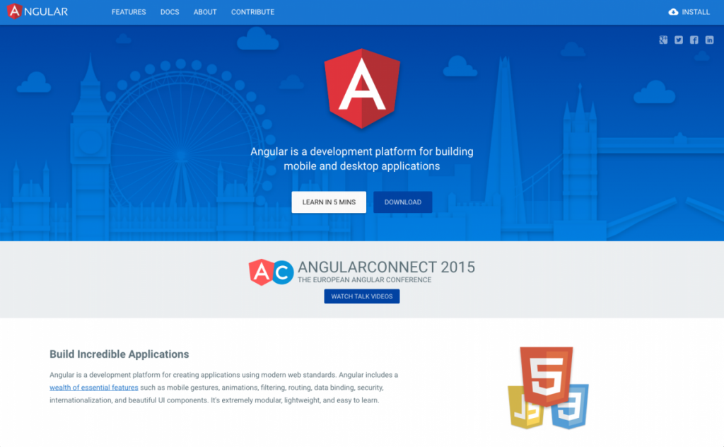 Angular.io Material Design example