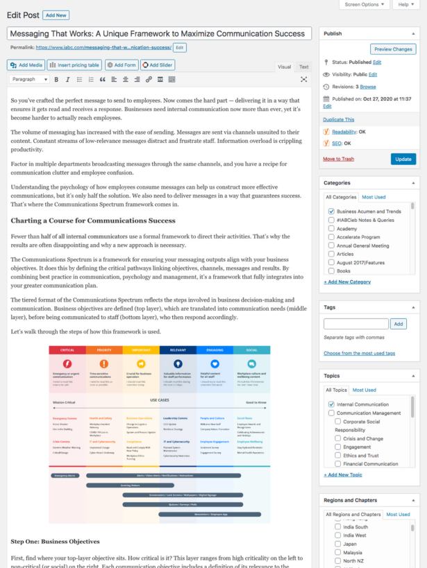 IABC Dynamic Layouts