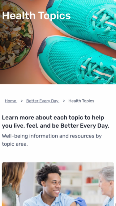 Health Topics on Mobile