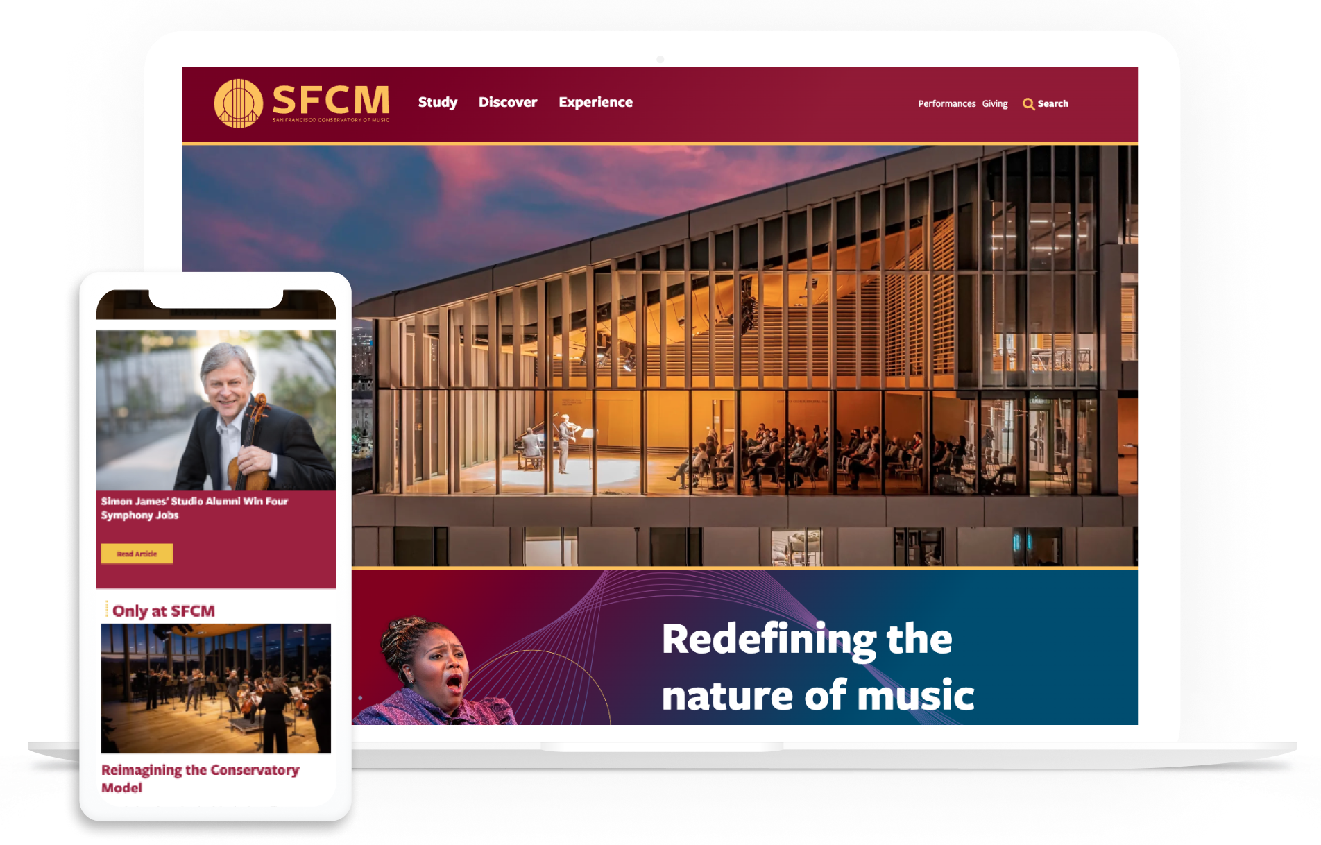 SFCM website on multiple devices