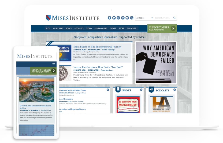 Mises Institute homepage