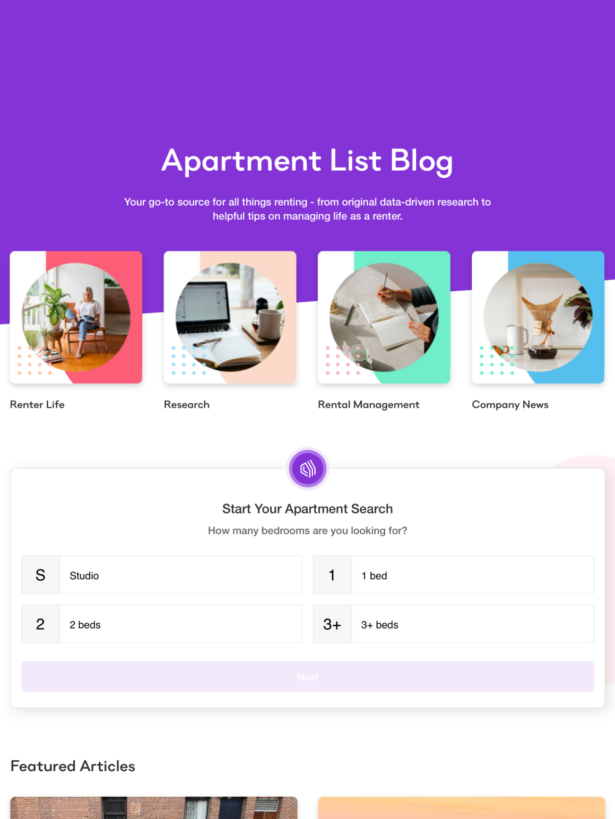 Apartment List Blog Feature