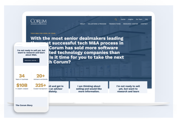 Corum Group Homepage