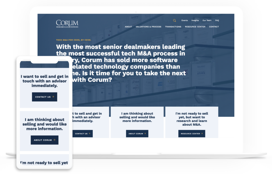 Corum Group Homepage