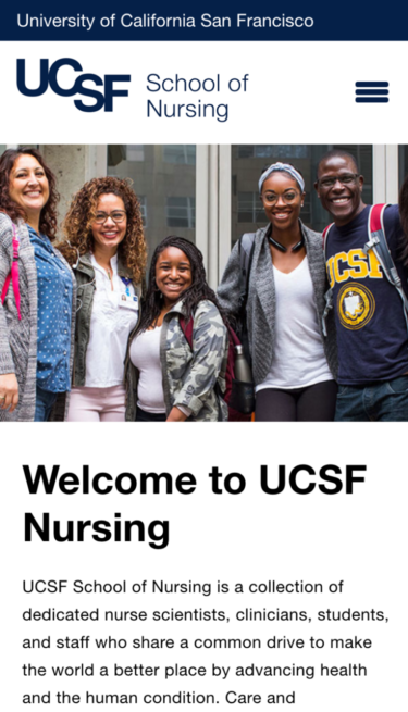 UCSF Nursing Welcome