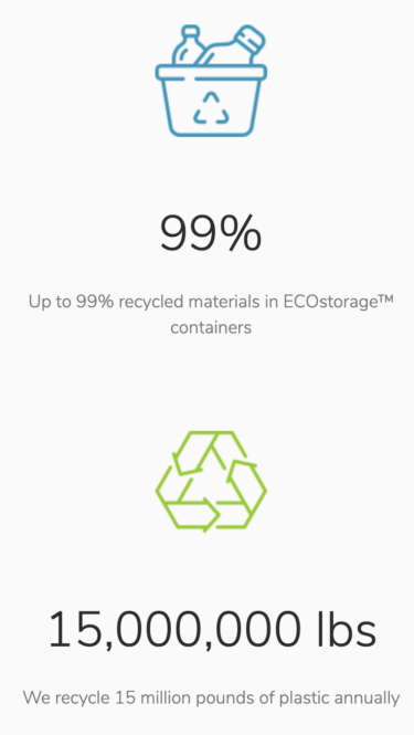 EcoStorage Stats