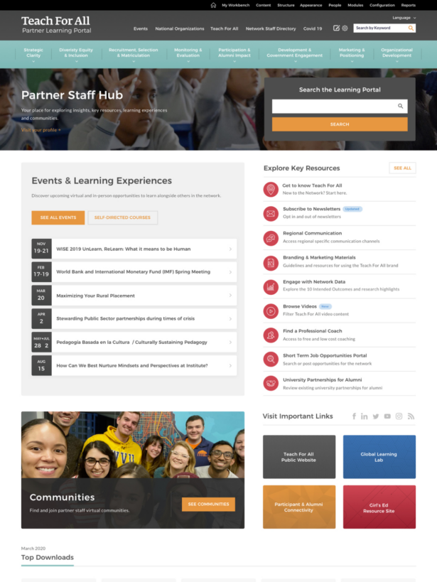 Teach for All Dynamic Dashboard