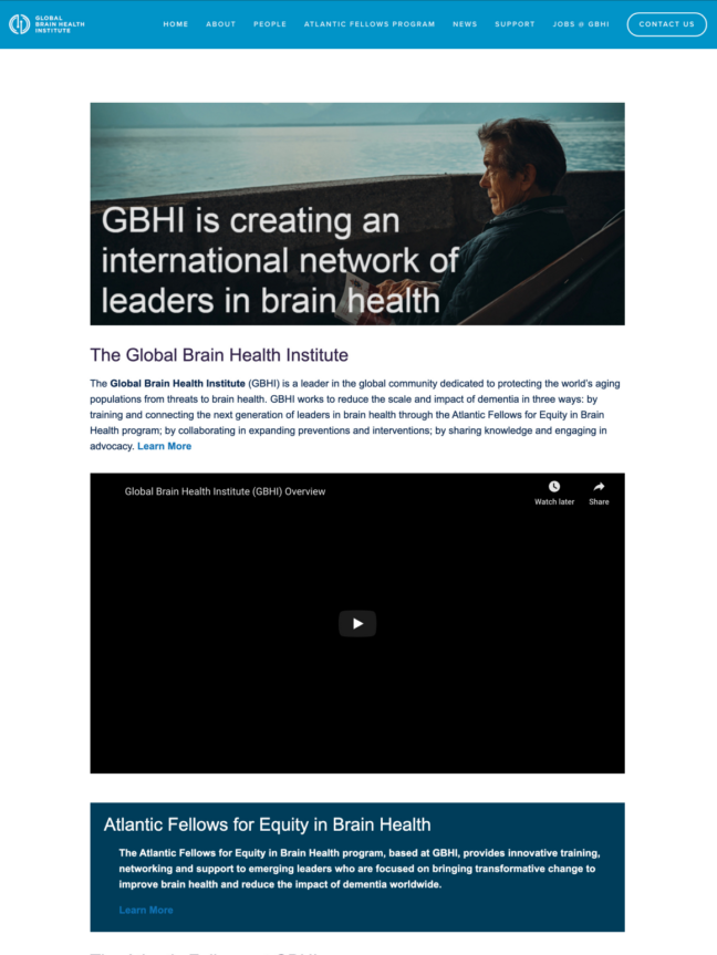 GBHI previous homepage