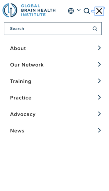 GBHI navigation on mobile