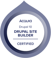 Acquia Certification Badge Drupal Site Builder Drupal 10