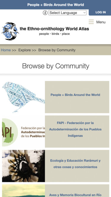 EWA mobile: browse communities