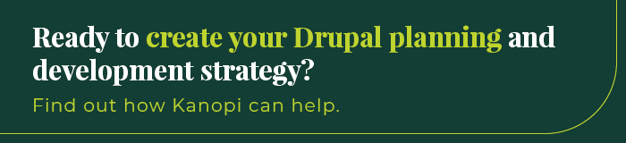 Create your Drupal planning and development strategy with Kanopi’s help!
