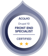 Acquia Certification Badge Front End Specialist Drupal 10