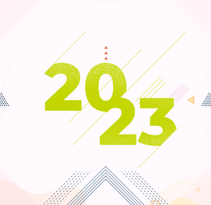 illustration of text that says 2023