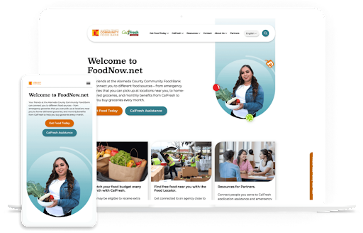 The Alameda Community Food Bank website is an example of a headless CMS project that the Kanopi team developed. 