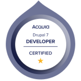 Acquia Drupal 7 Drupal Developer Certified