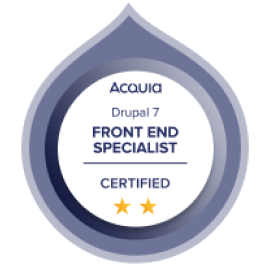 Acquia Drupal 7 Drupal Front End Specialist Certified