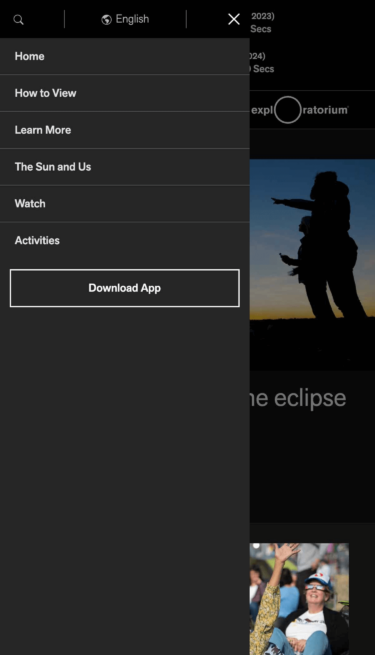 Eclipse mobile navigation