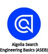 Algolia Search Engineering Basics (ASEB) badge
