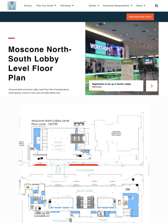 Moscone floor plans