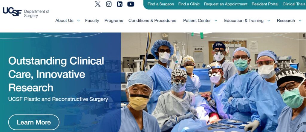 Homepage for UCSF Department of Surgery