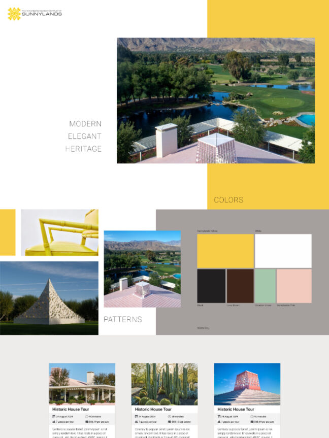 Sunnylands mood board