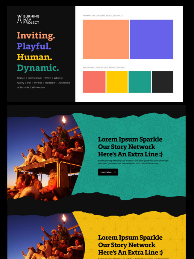 Burning Man mood boards