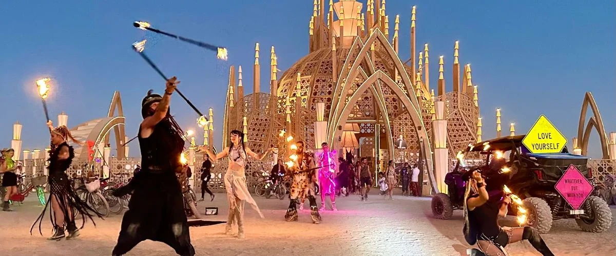 Dancers at Burning Man