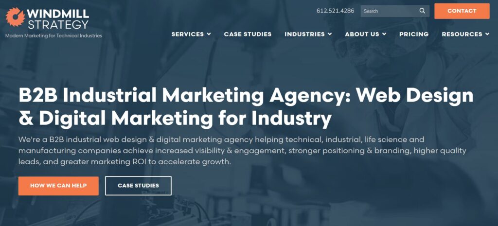 The Windmill Strategy website homepage