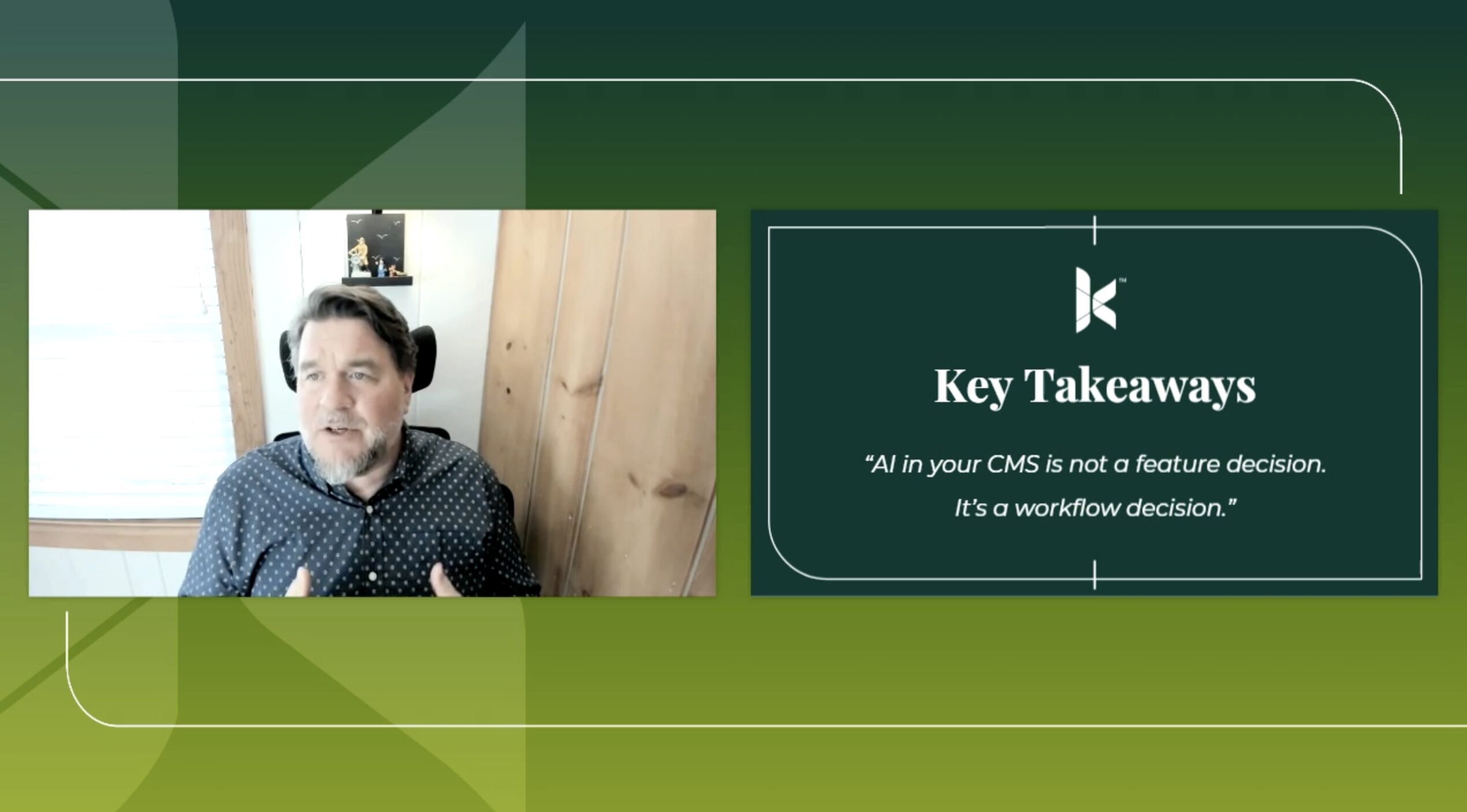 Jim Birch in a still shot from the webinar