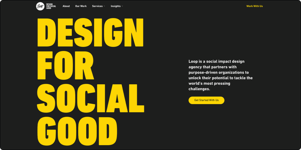 The Loop website homepage
