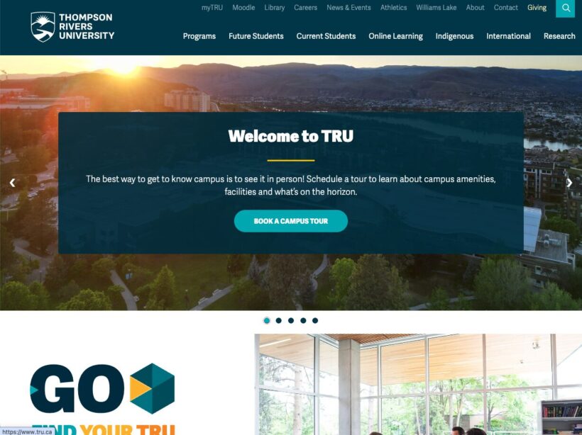 TRU homepage