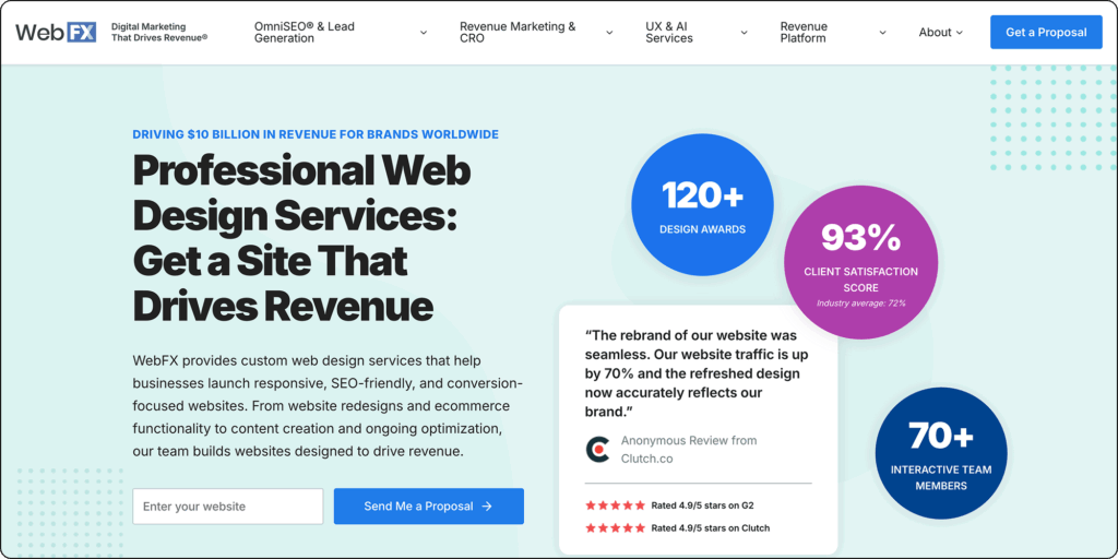 WebFX homepage
