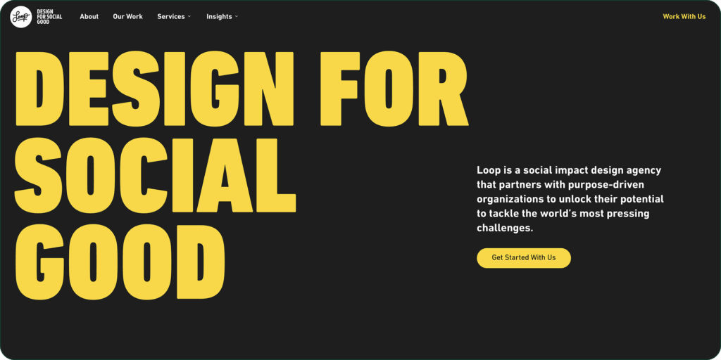 The Loop website homepage