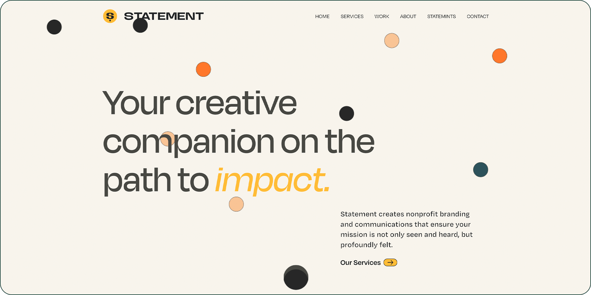 The Statement website homepage