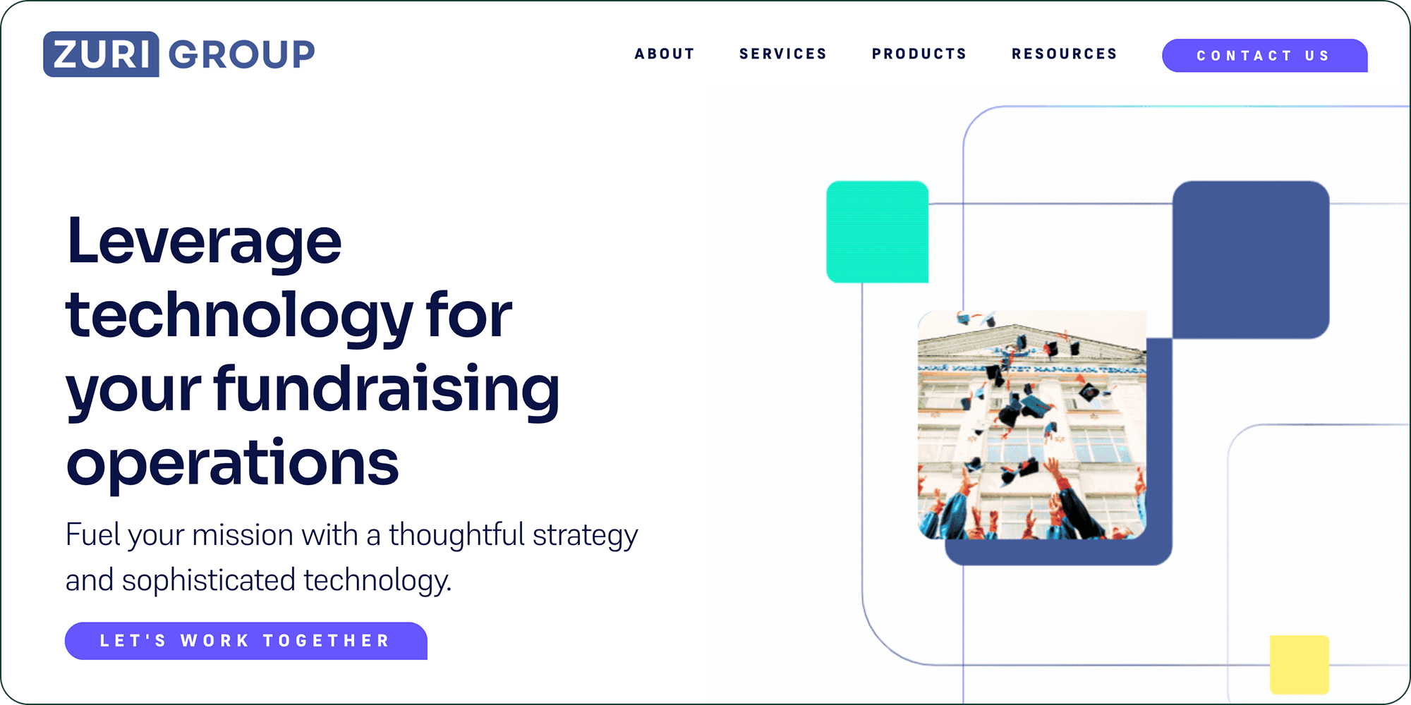 The Zuri Group website homepage